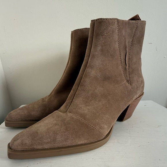 NWOB Rag & Bon Dart Suede Tan Brown Camel Taupe Ankle Boot Bootie Pointed Toe 10 - Picture 10 of 15